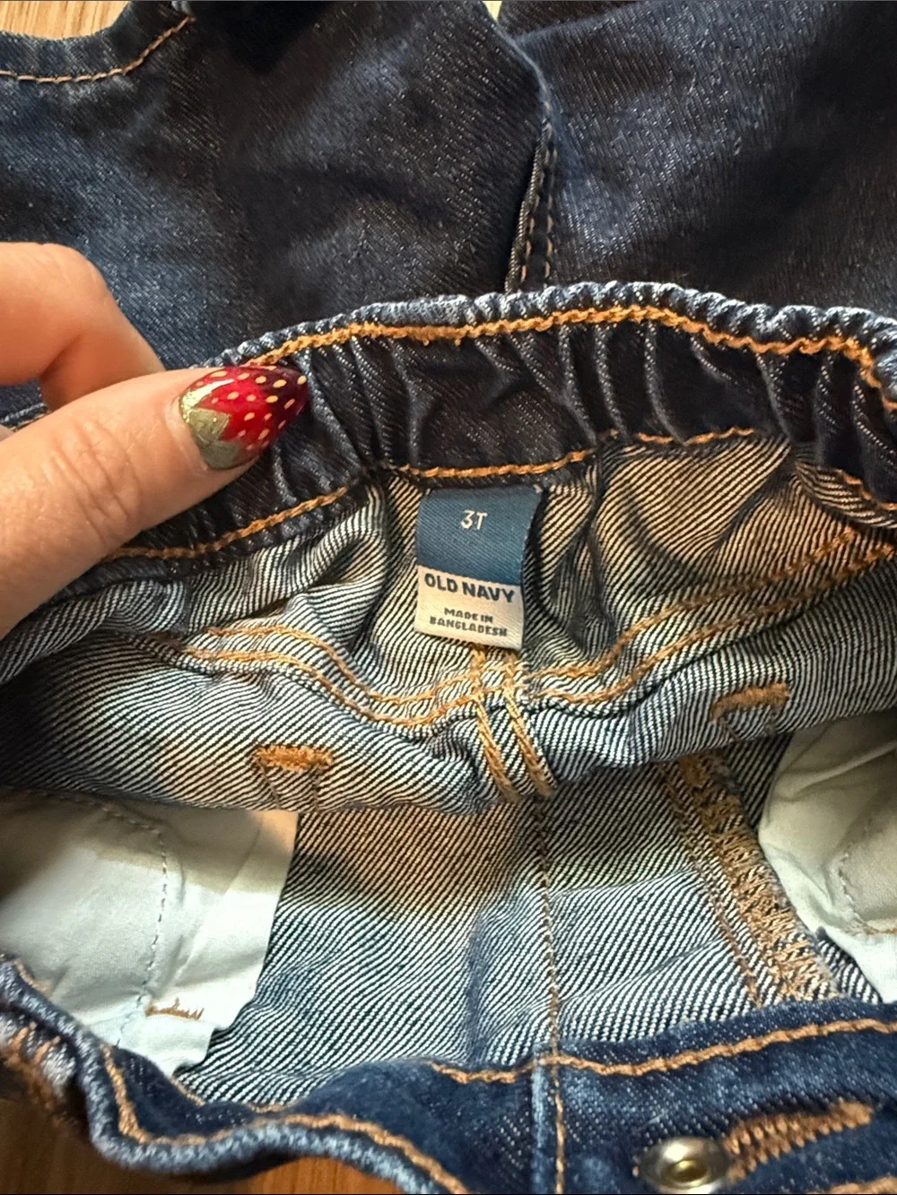 Kids Dark Blue Denim Shorts